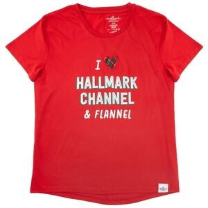 New Hallmark Channel and Flannel Women's Relaxed-Fit T-Shirt Size Large‎